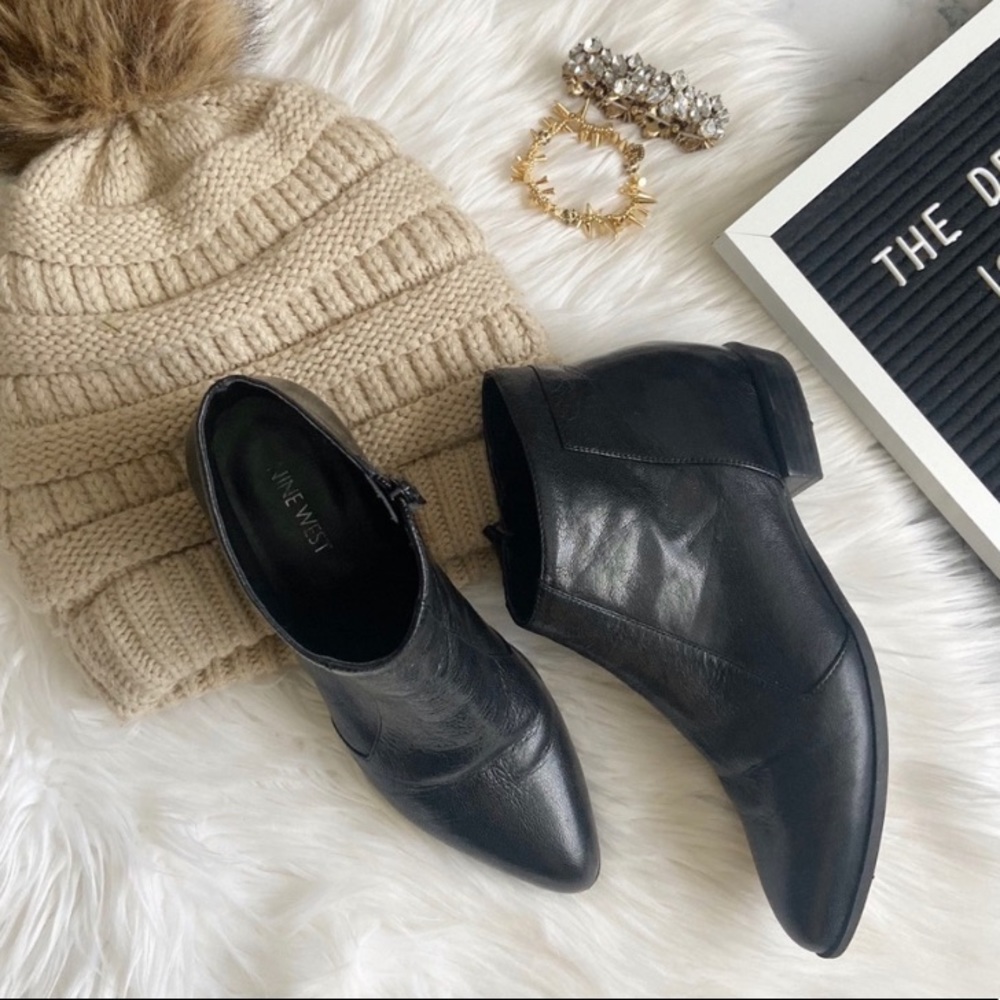 Nine West black leather boots - Picture 9 of 9